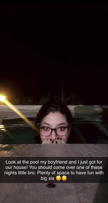 could spend all summer in that pool with your big sister.