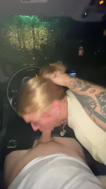 giving him road head