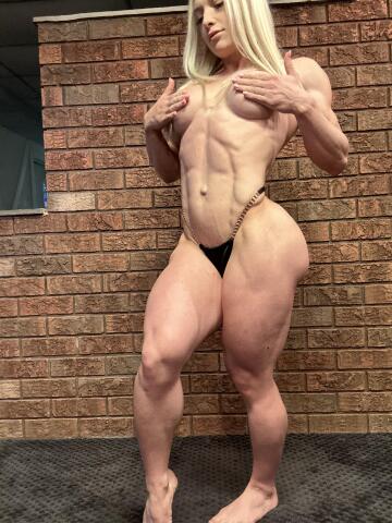 2 weeks out from my bodybuilding competition, how do i look? 😈