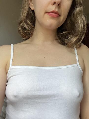 opted for no bra today!