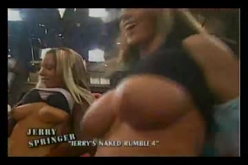 rip jerry springer. here's a classic clip from 2006 when amateur model next door nikki showed off her big natural tits on a jerry springer dvd special.