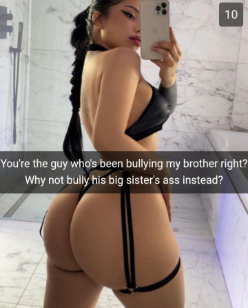 telling your sister about your bully problem didn't go exactly as planned...