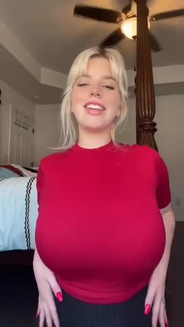 busty blonde