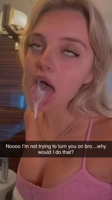 sis is definitely not trying to turn you on…