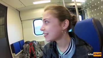 blowjob on the train