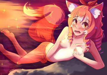 fox caught masturbating (artpoppytart)