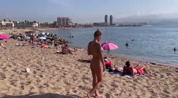 no swimsuit on the public beach