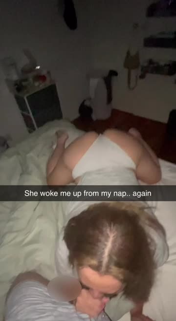 waking up big bro from his nap