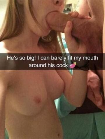 my girlfriend cheating with a big dick forgot to delete this screenshot she sent to her best friend. now i'm a cuck and she fucks other guys since i have a tiny dick.