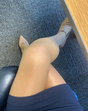 short dress and pantyhose for today