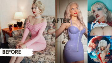 lady to pin-up doll