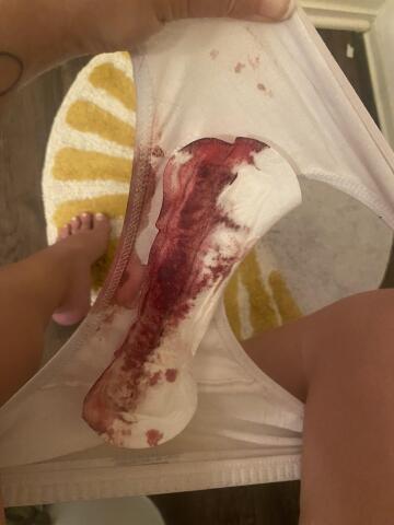 had a heavy flow during my sleep, i’ve been so crampy this period