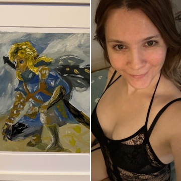 fun fact - i painted this painting of link whilst wearing this!