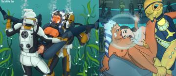 has anyone got any rule 34 images or smut based on water war in clone wars? i think the diving suits are really hot (cptn_xxx)