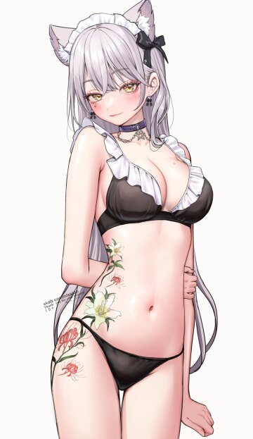 cat girl bikini maid (10 plus ) [original]