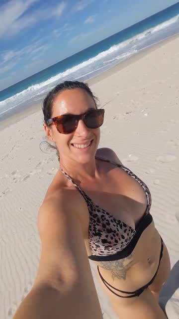 it's a good day for the beach and my favourite pushy bikini