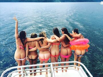 friends on a boat
