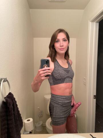 can you handle my hard girl cock?