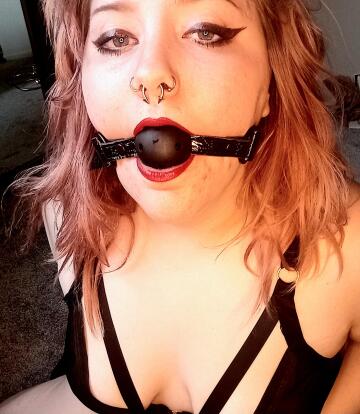 yesterday was my first time getting gagged.... i love it!