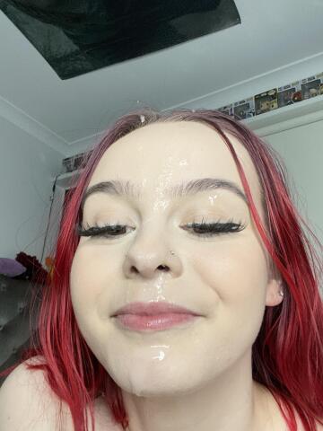 [f20] cum makes the best face mask, don’t you think?