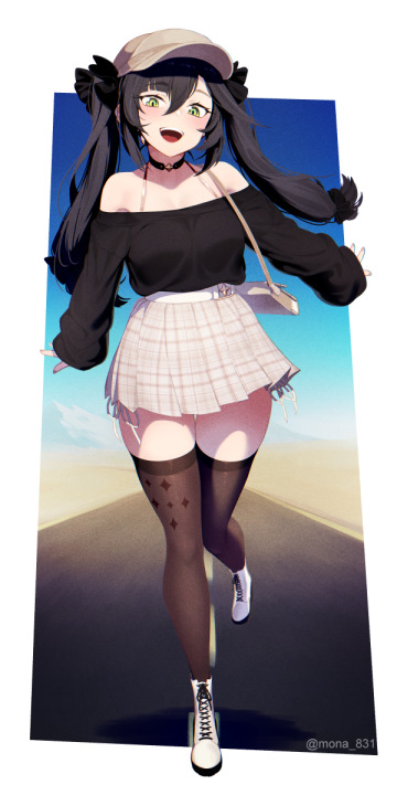 casual clothes mona [genshin impact]