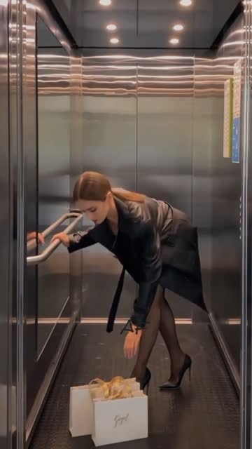 surprise in the elevator