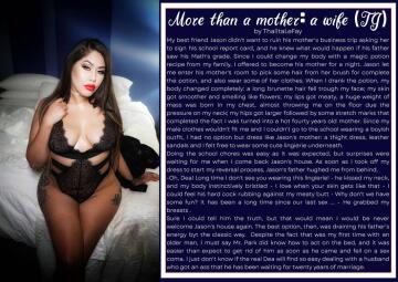 more than a mother: a wife - tg caption