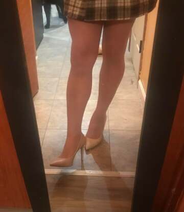 simple tan heels