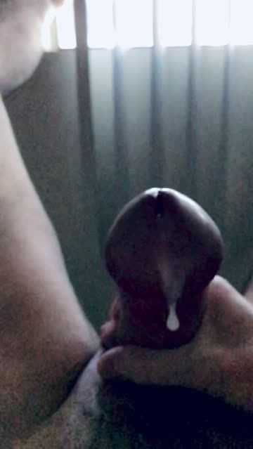 [proof] cum in front of wind someone could see in