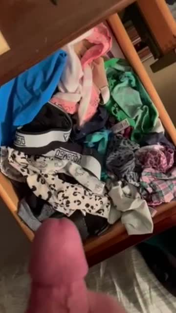 [proof] cum in wife’s panty drawer