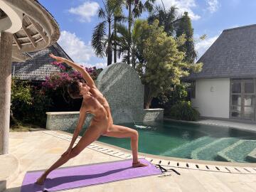 yoga in my private bali villa