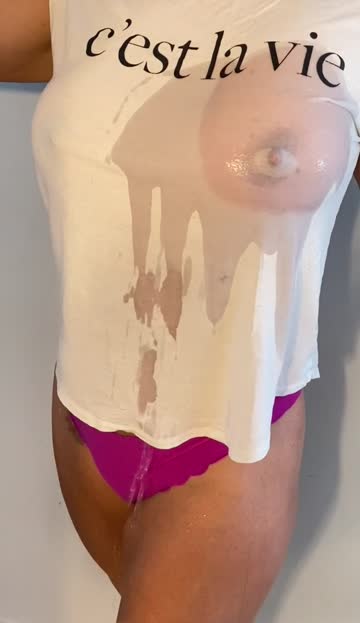 dared to do a wet t-shirt video! [f]