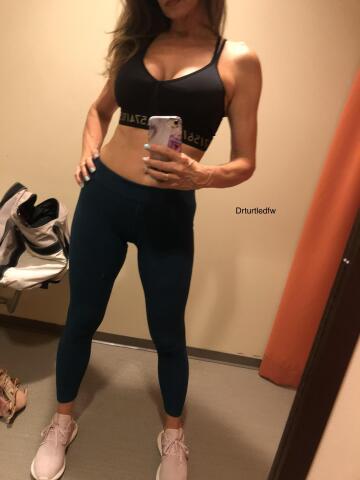 ready to see if anyone notices me in the gym 58(f) would you