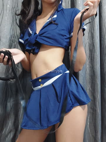 [domme] who wants to let an asian brat put u on a leash?