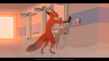 shower intimacy (by letodoesart)