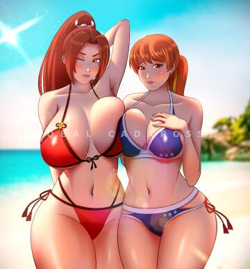 kasumi can't live up to mai's stacked-ness. (iqbal cadarossi)
