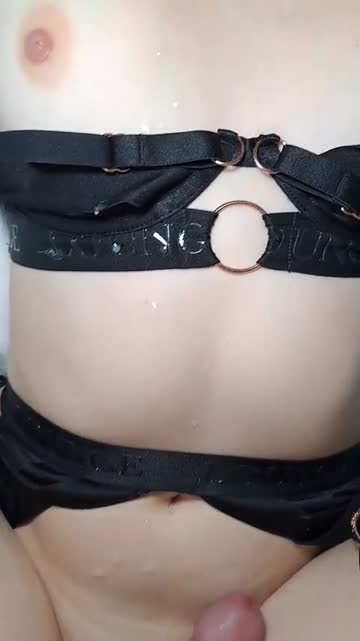 he loves cumming on my new lingerie