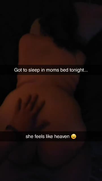 son gets to sleep in moms bed pounding her pussy
