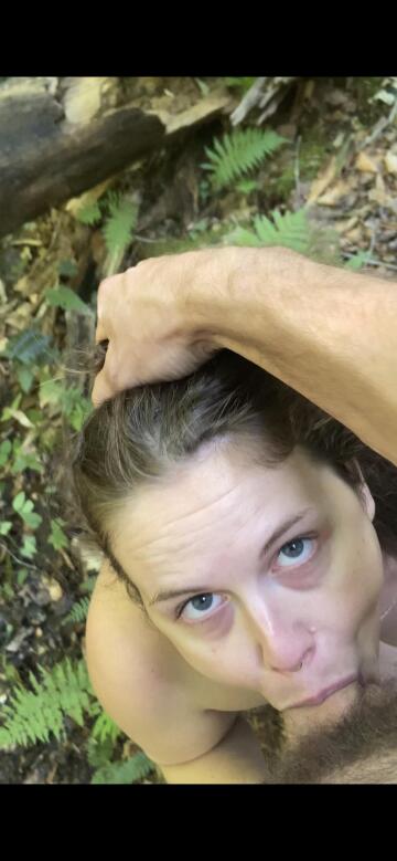 blowjob in the woods 😇🌿
