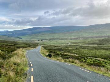 sally gap in the wicklow mountains, ireland.