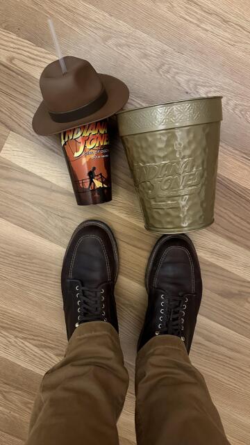 took my indy boots to the indiana jones premiere!