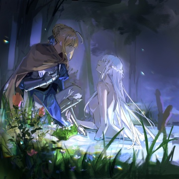 artoria and the lady of the lake