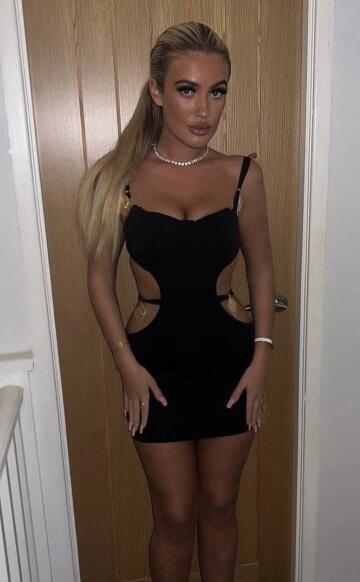 she’s dressed up for a night with the girls or guys?