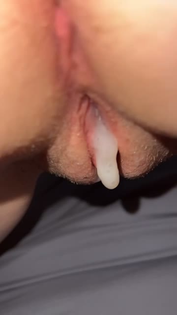 he left my pussy dripping with cum