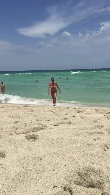 my wife at haulover beach. 🔥katherine brown🔥