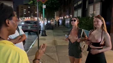 dared to ask strangers to rate our tits in public! [f]