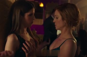 brittany snow gets hands on with anna kendrick