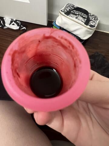 first time using a menstrual cup was a success!! (selling)