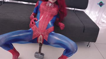 spider woman dreaming about creampie inside of her tights