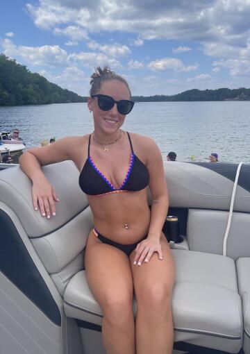 out on the lake